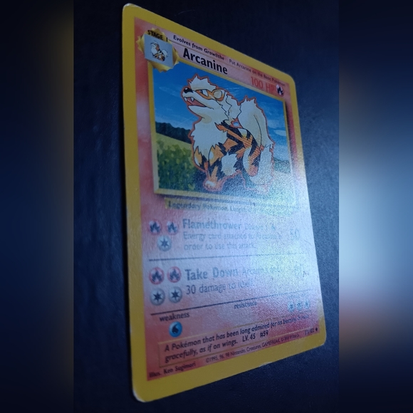 Arcanine Pokemon Card - Base Set - NO. 23/102 Uncommon Non-Holo - Picture 3 of 10